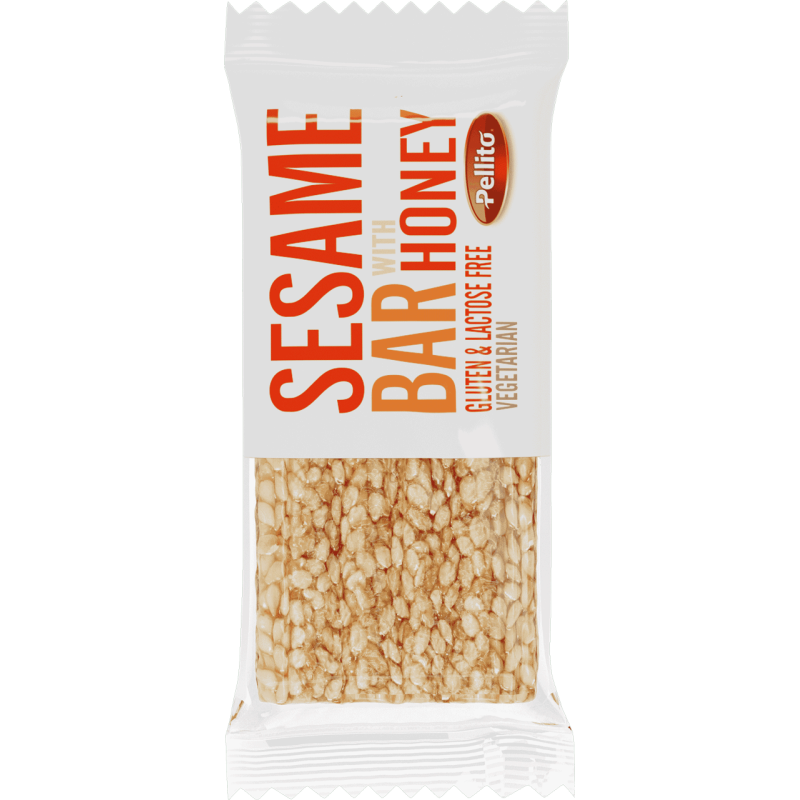 Sezama Batoniņš ar Medu 28g | Bez Glutēna un Laktozes | Veģetārs