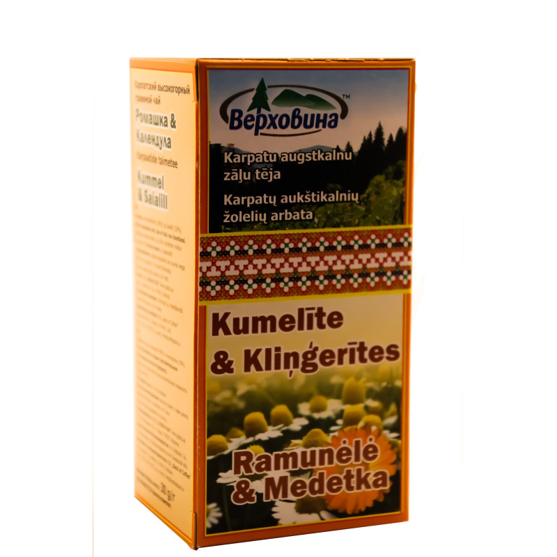 Zāļu tēja "KUMELĪTE & KLIŅĢERĪTES"